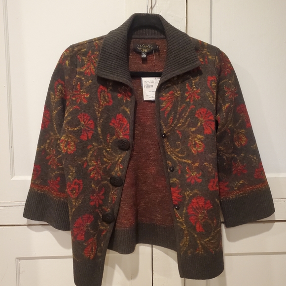 Icelandic Design Lambswool Cardigan S NWT - Picture 5 of 11